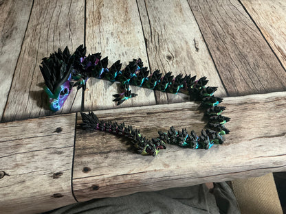 Rainbow Iridescent Crystal Dragon